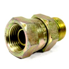 MS Swivel Nipple Straight Hydraulic Hex Hose Connector Adapter Male / Female